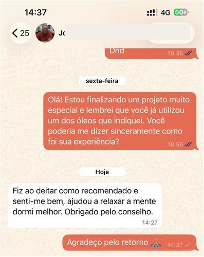 Depoimento real de cliente